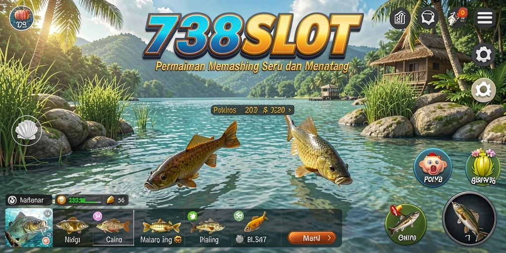 Tangkapan besar dan gameplay memancing yang menantang di 738SLOT.
