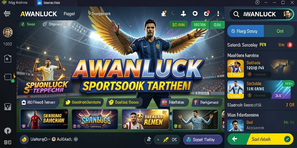 Tampilan menarik dari gameplay taruhan di AWANLUCK.