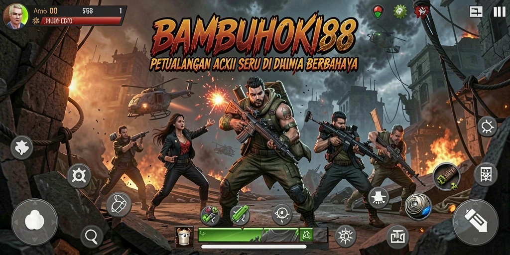 Tampilan aksi seru dan mendebarkan di BAMBUHOKI88.