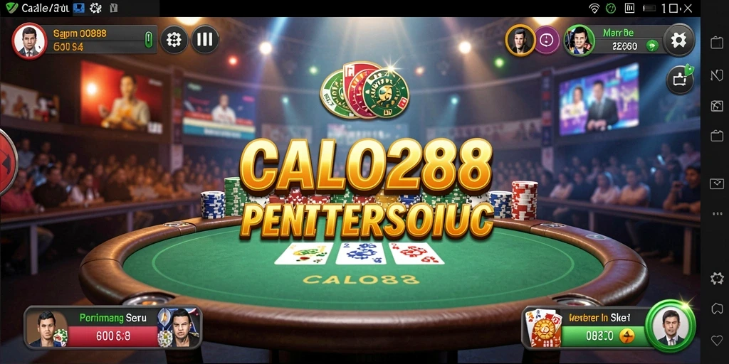Screenshot gameplay poker seru dari CALO288.