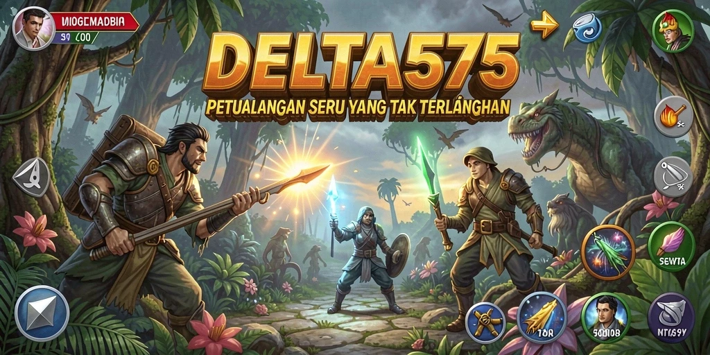 Tampilan gameplay seru DELTA575 yang penuh petualangan.