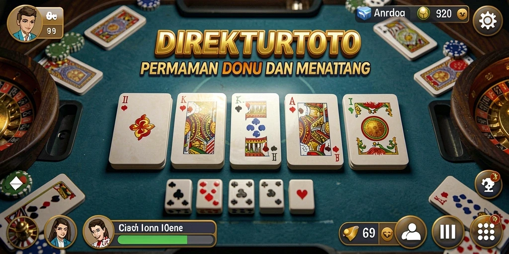 Screenshot utama dari gameplay seru dalam DIREKTURTOTO.