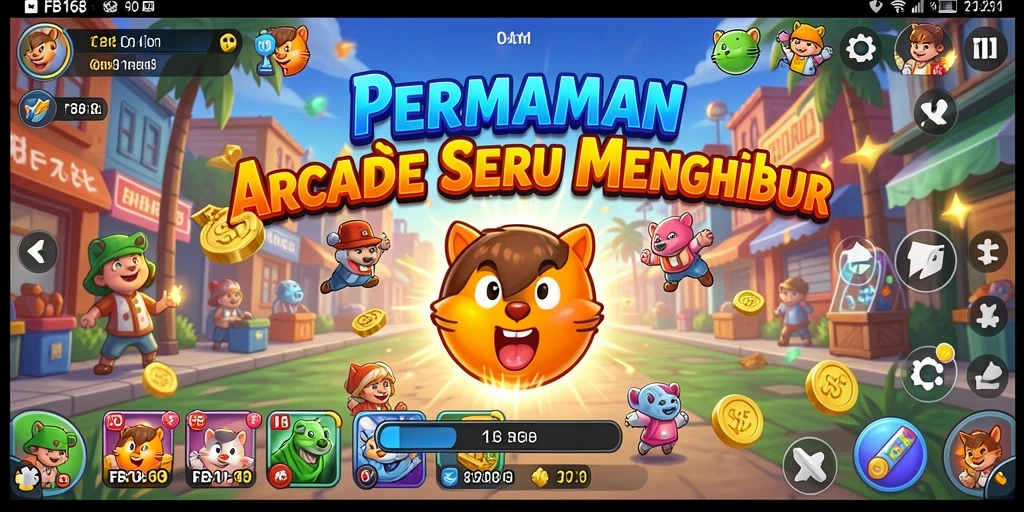 Tangkapan layar FB168 menunjukkan gameplay seru di level Arcade.