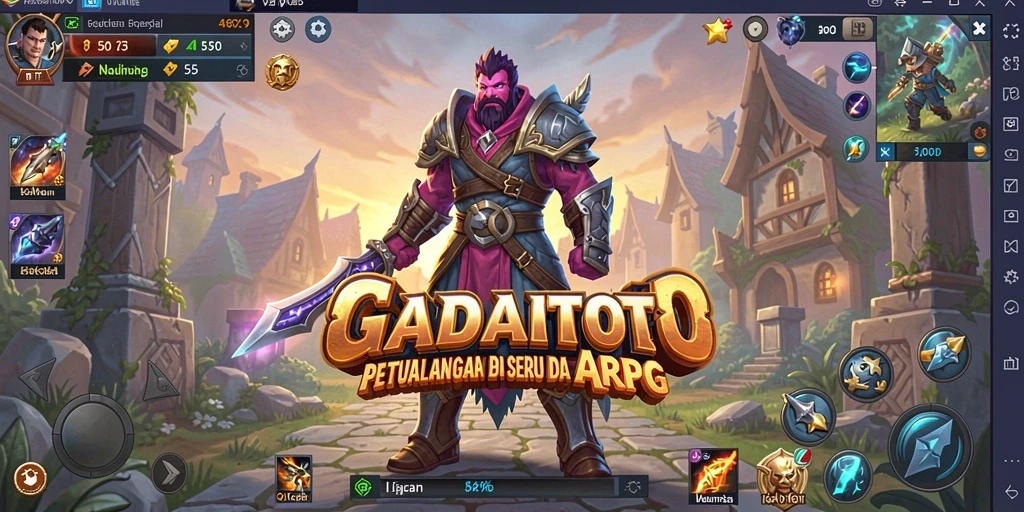 Tampilan gameplay GADAITOTO yang menakjubkan di dunia ARPG.