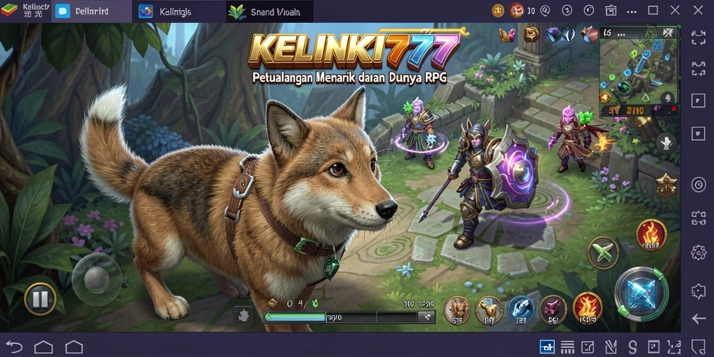 Tampilan gameplay RPG KELINCI777 yang seru dan menantang.