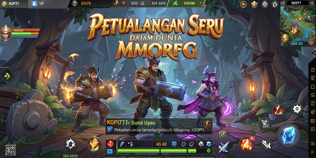 Screenshot gameplay KOPI77 yang menunjukkan aksi seru dalam dunia MMORPG.