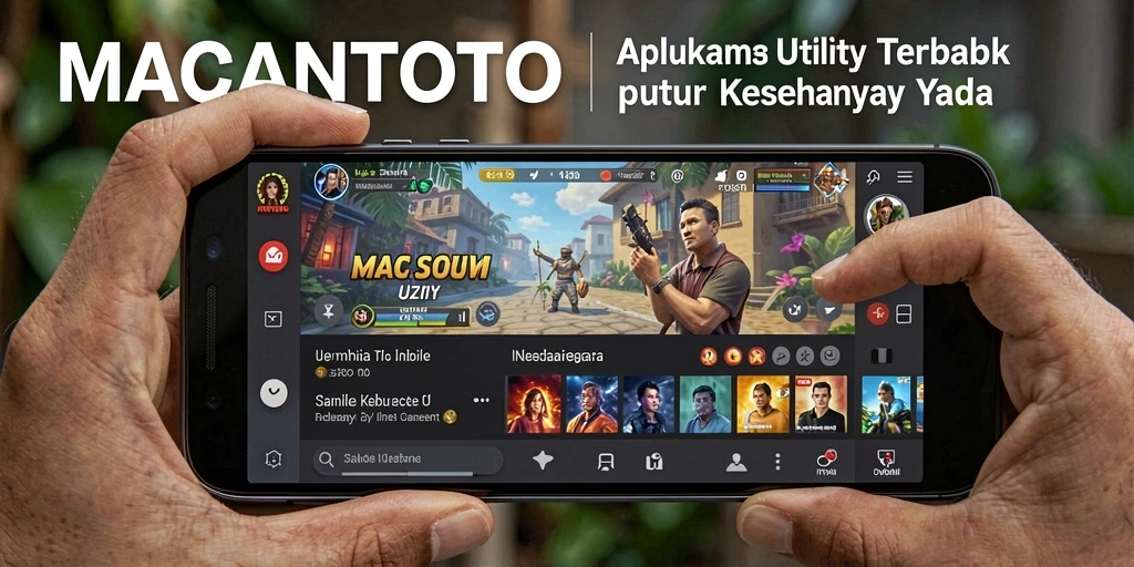 Tampilan utama MACANTOTO dengan berbagai fitur Utility yang menarik.