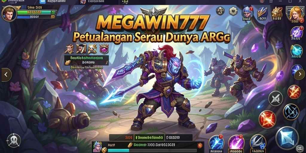 Tampilan gameplay seru dengan pertarungan mendebarkan dalam MEGAWIN777.
