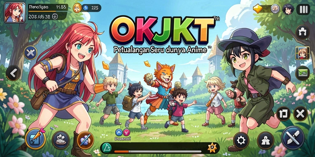 Tangkapan layar menunjukkan aksi seru dalam permainan Anime.