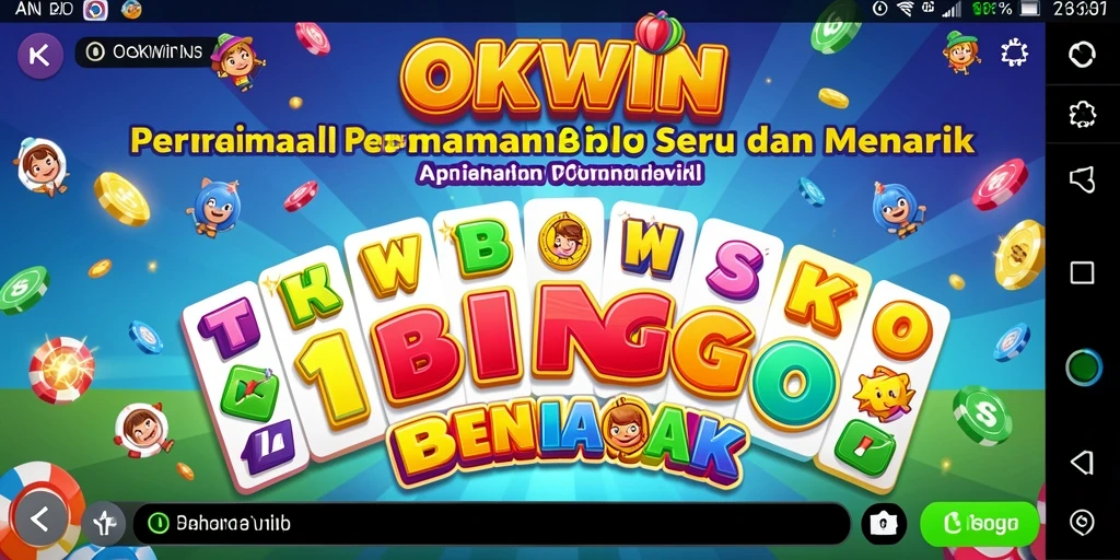 Tampilan gameplay Bingo yang menarik dan interaktif di OKWIN.
