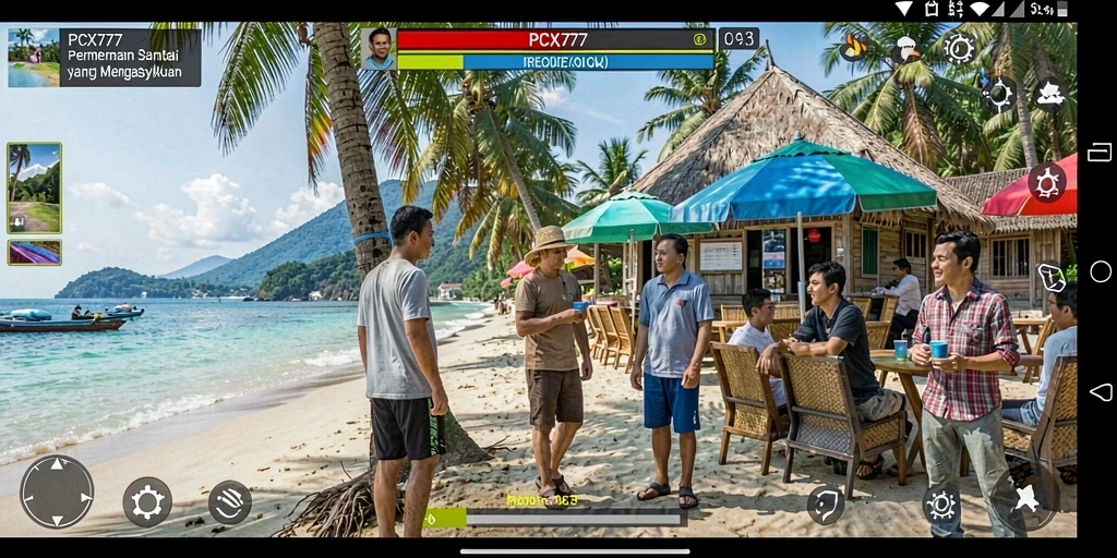 Tampilan gameplay PCX777 yang menarik dan menyenangkan.