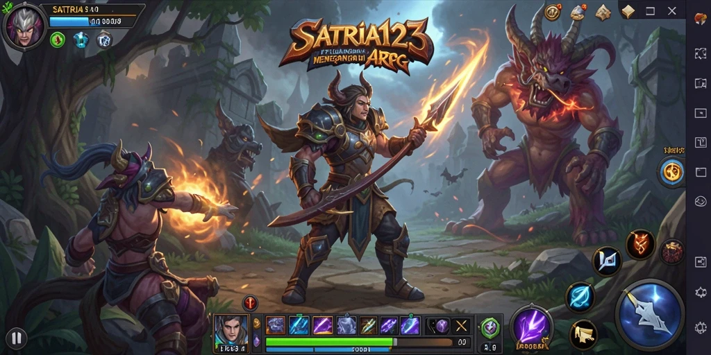 Menampilkan aksi seru dalam gameplay ARPG yang mengasyikkan.