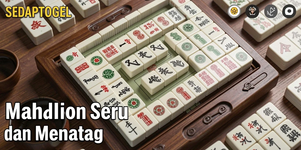 Screenshot gameplay SEDAPTOGEL menampilkan aksi Mahjong yang seru.