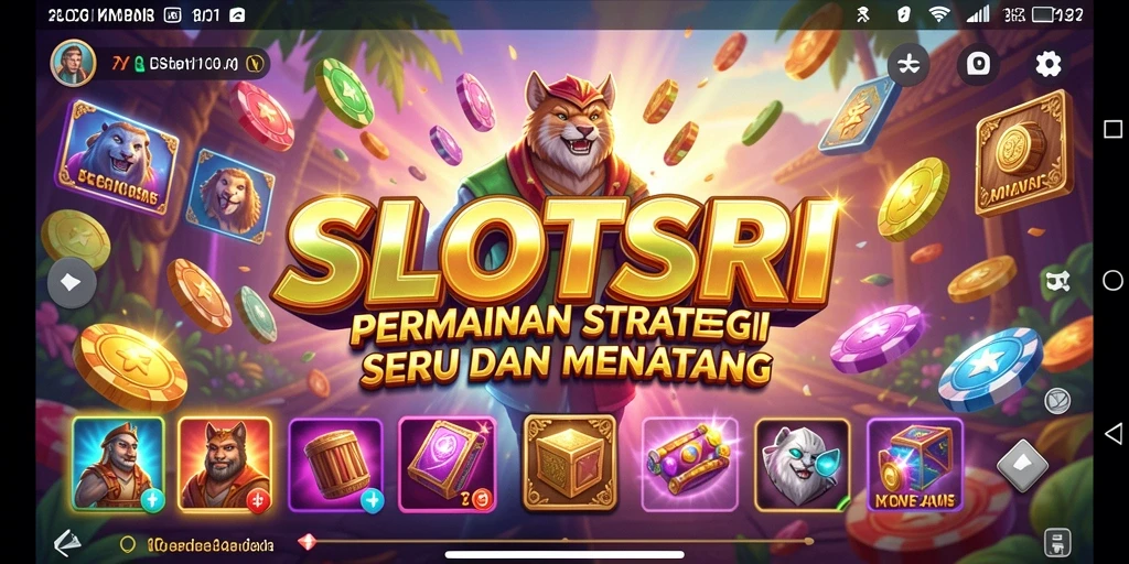 Tangkapan layar utama SLOTSRI menampilkan momen seru dalam permainan strategi.