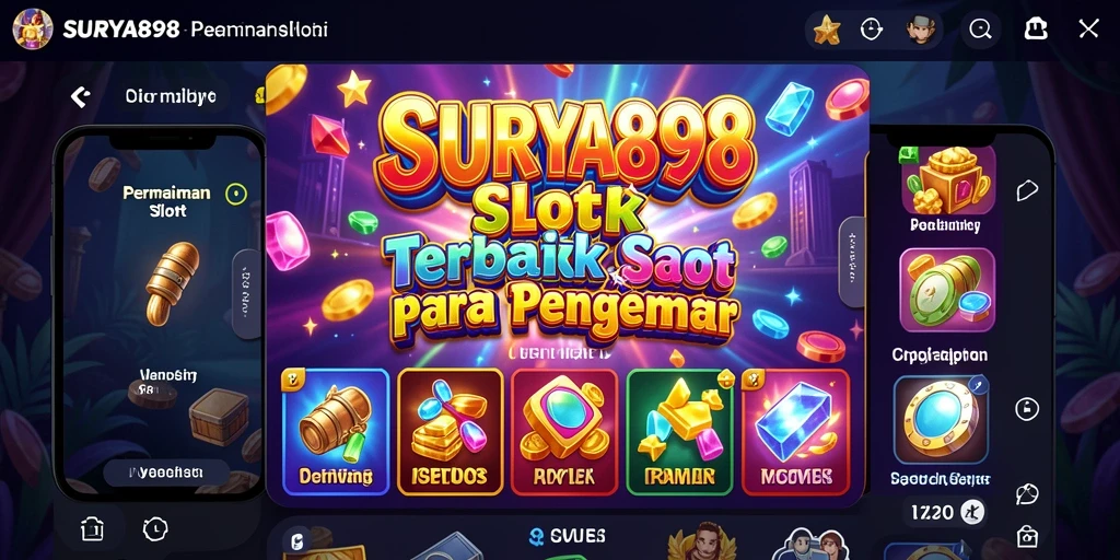 Tampilan gameplay seru dari SURYA898 saat memutar slot.