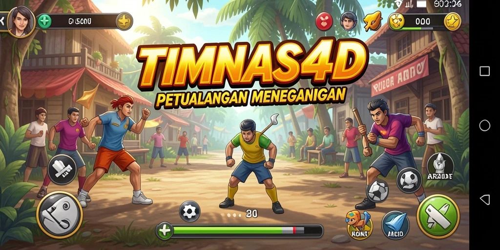 Screenshot gameplay TIMNAS4D menampilkan aksi seru dalam permainan Arcade.