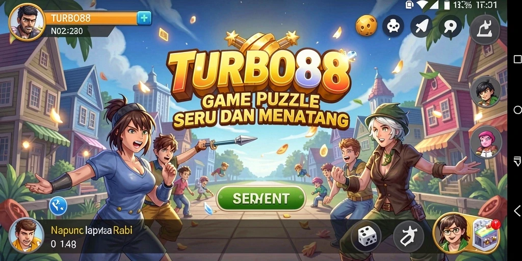 Tangkapan layar TURBO88 menampilkan gameplay Puzzle yang seru dan menantang.
